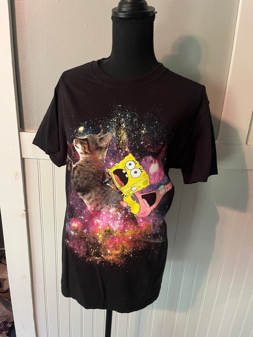 SpongeBob Galaxy Cat Graphic Tee